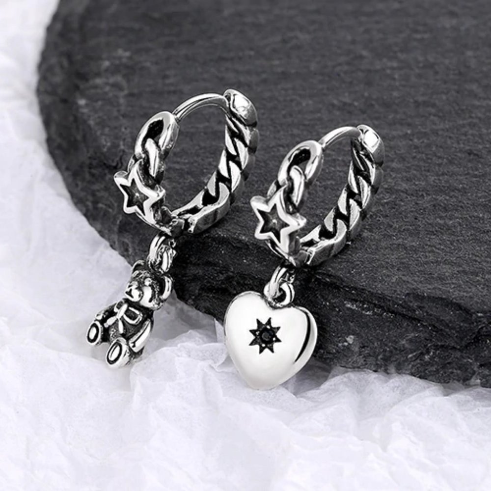 *NEW 925 Sterling Silver Vintage Hoop Earrings - Picture 2 of 10